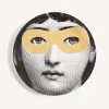Fornasetti Occhi^Piatto Da Muro Tema E Variazioni N.22 Bianco/Nero/Oro