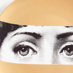 Fornasetti Occhi^Piatto Da Muro Tema E Variazioni N.32 Bianco/Nero/Oro