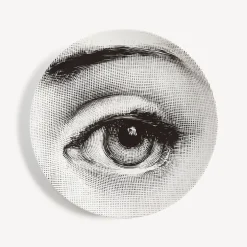 Fornasetti Occhi^Piatto Da Muro Tema E Variazioni N.248 Bianco Nero