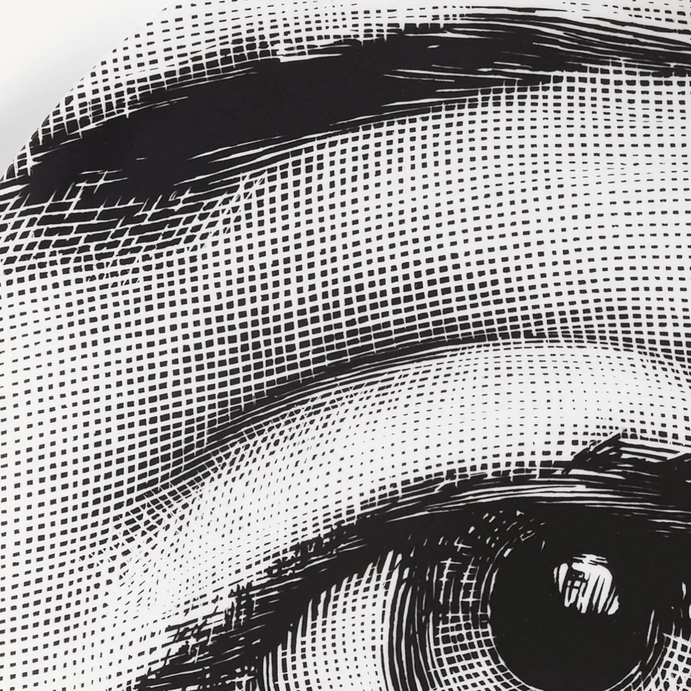 Fornasetti Occhi^Piatto Da Muro Tema E Variazioni N.248 Bianco Nero