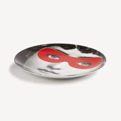 Fornasetti Occhi^Piatto Da Muro Tema E Variazioni N.22 Bianco/Nero/Rosso
