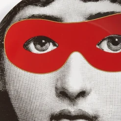 Fornasetti Occhi^Piatto Da Muro Tema E Variazioni N.22 Bianco/Nero/Rosso