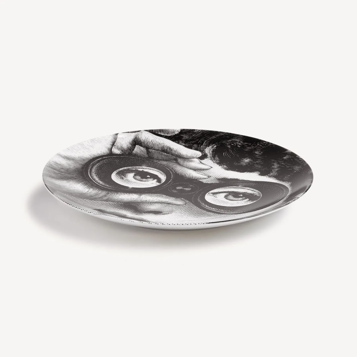 Fornasetti Occhi^Piatto Da Muro Tema E Variazioni N.286 Bianco Nero