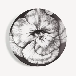 Fornasetti Fiori^Piatto Da Muro Tema E Variazioni N.92 Bianco Nero