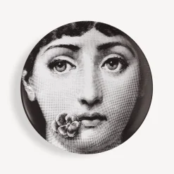 Fornasetti Fiori^Piatto Da Muro Tema E Variazioni N.137 Bianco Nero