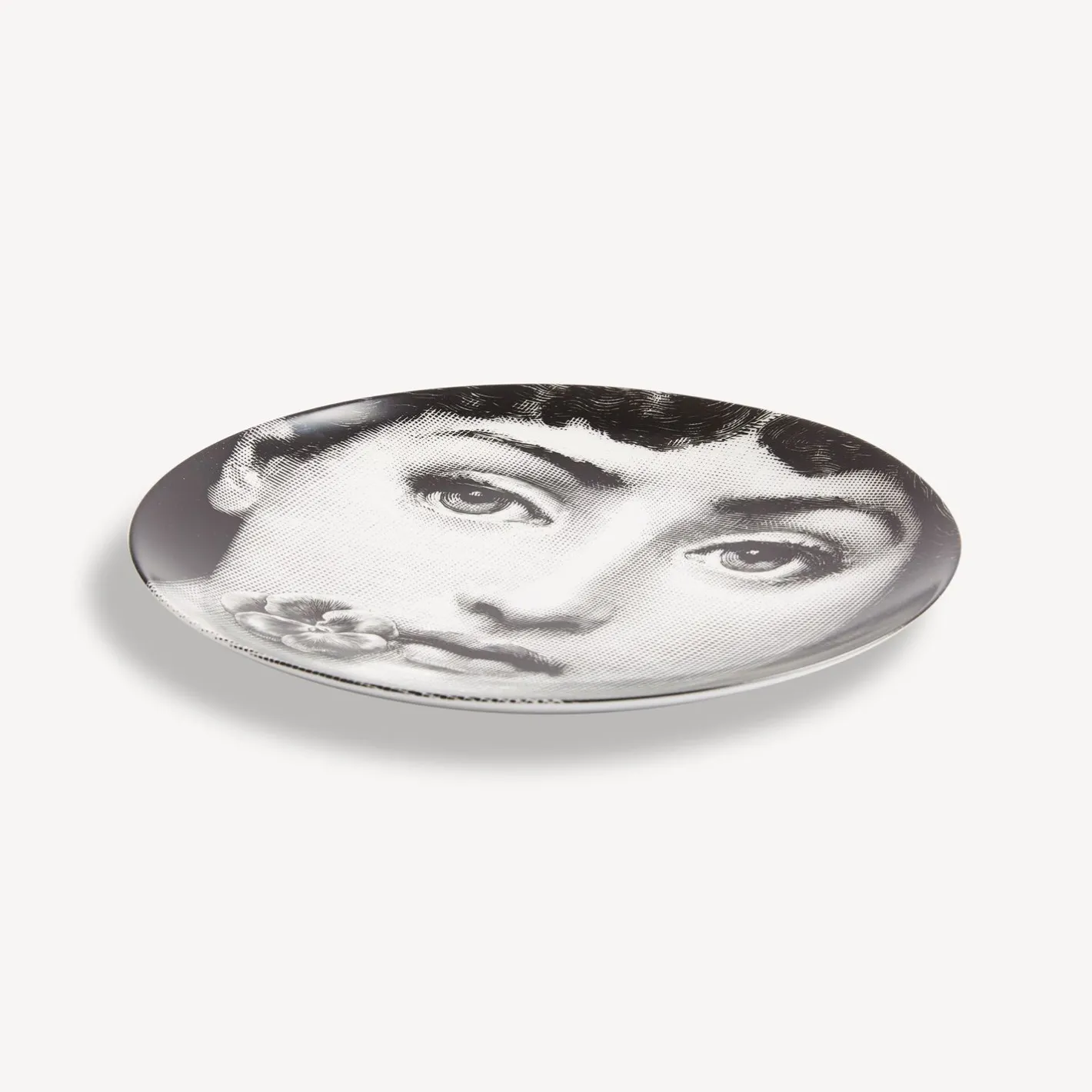 Fornasetti Fiori^Piatto Da Muro Tema E Variazioni N.137 Bianco Nero