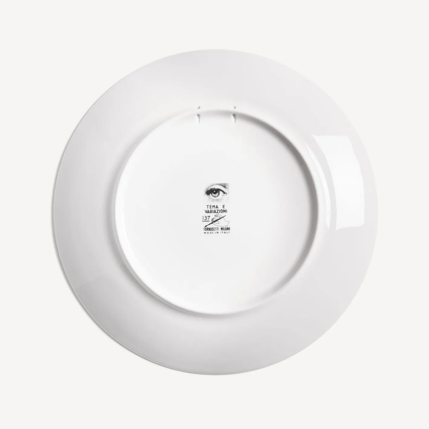 Fornasetti Fiori^Piatto Da Muro Tema E Variazioni N.137 Bianco Nero