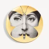 Fornasetti Animali^Piatto Da Muro Tema E Variazioni N.96 Bianco/Nero/Oro