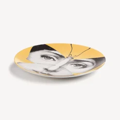 Fornasetti Animali^Piatto Da Muro Tema E Variazioni N.96 Bianco/Nero/Oro