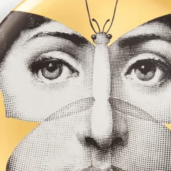 Fornasetti Animali^Piatto Da Muro Tema E Variazioni N.96 Bianco/Nero/Oro