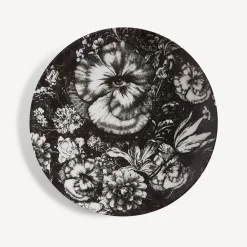 Fornasetti Fiori^Piatto Da Muro Tema E Variazioni N.315 Bianco Nero