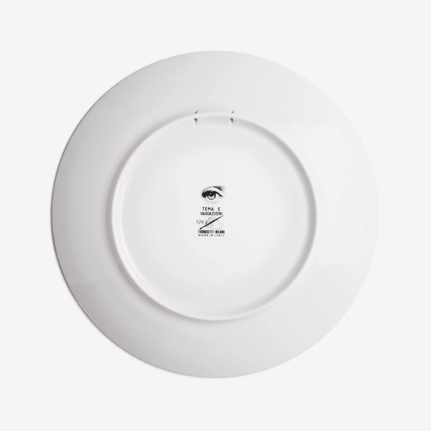 Fornasetti Fiori^Piatto Da Muro Tema E Variazioni N.124 Bianco Nero