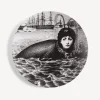 Fornasetti Animali^Piatto Da Muro Tema E Variazioni N.195 Bianco Nero