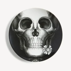 Fornasetti Fiori^Piatto Da Muro Tema E Variazioni N.365 Bianco Nero