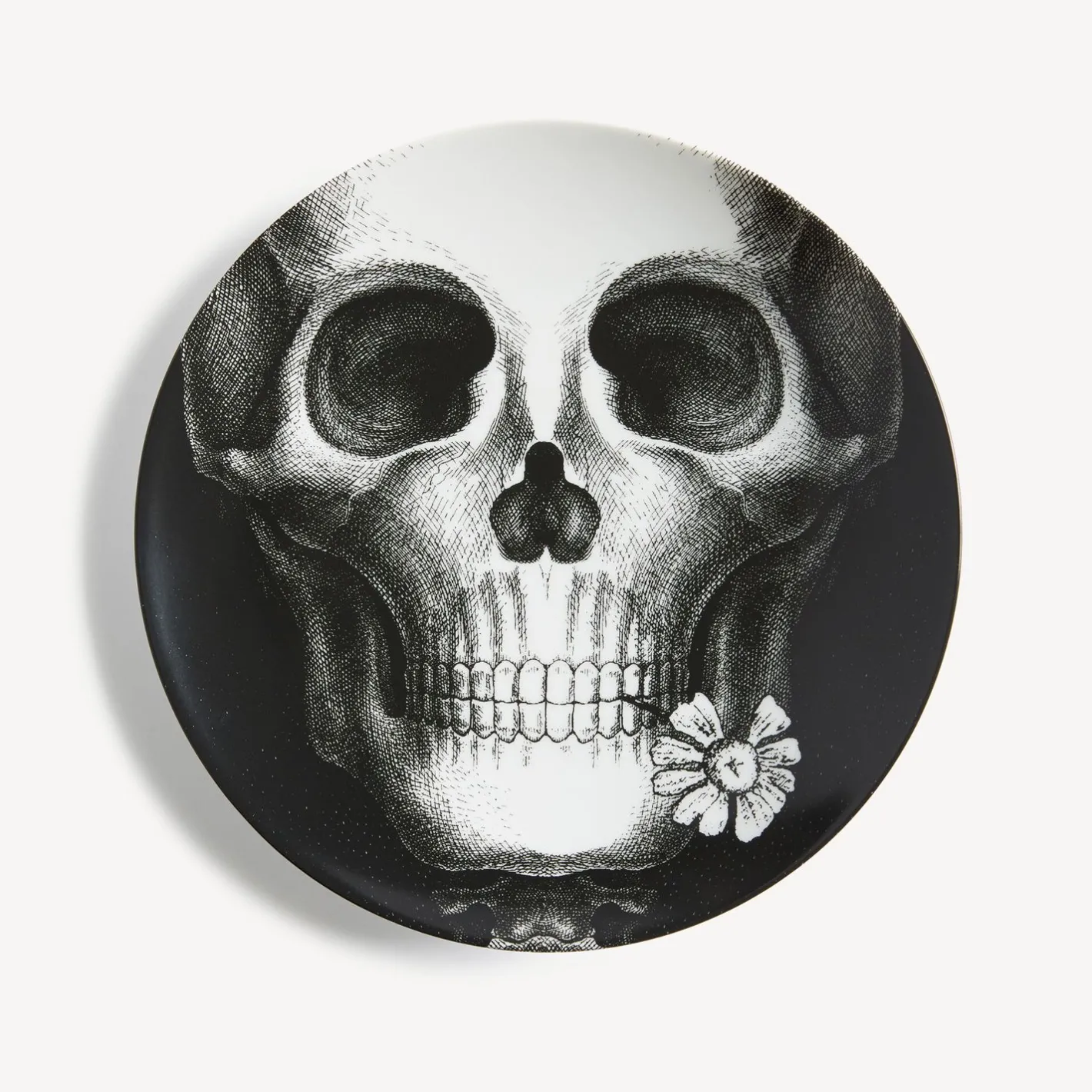 Fornasetti Fiori^Piatto Da Muro Tema E Variazioni N.365 Bianco Nero