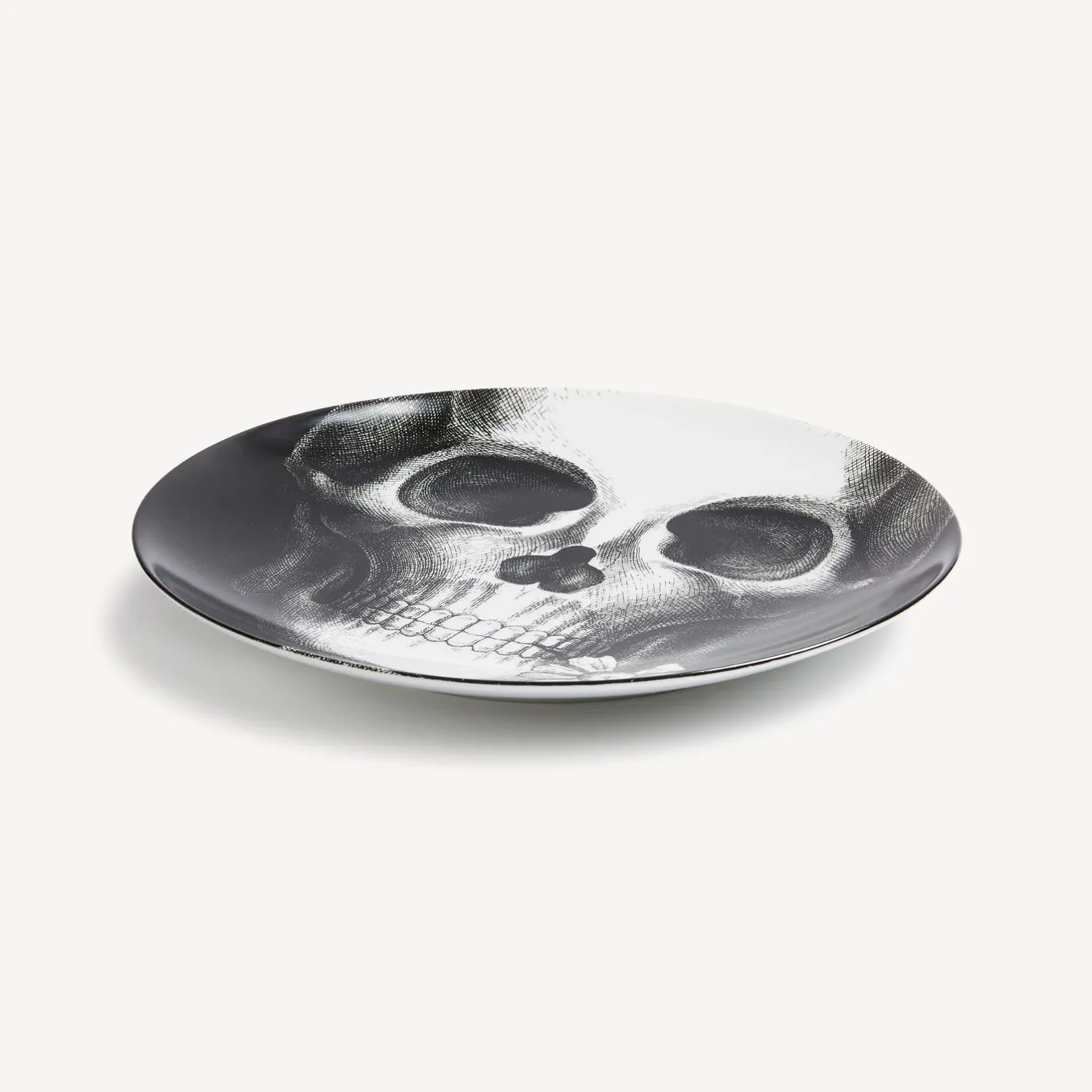 Fornasetti Fiori^Piatto Da Muro Tema E Variazioni N.365 Bianco Nero