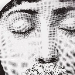 Fornasetti Fiori^Piatto Da Muro Tema E Variazioni N.393 Bianco Nero