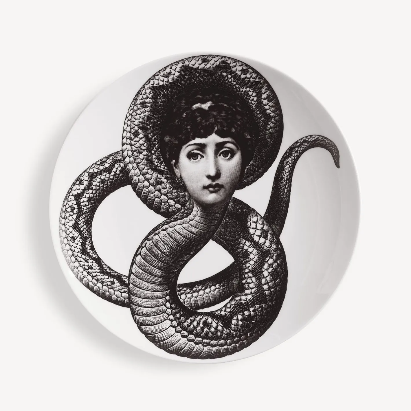 Fornasetti Animali^Piatto Da Muro Tema E Variazioni N.198 Bianco Nero