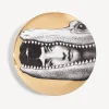 Fornasetti Animali^Piatto Da Muro Tema E Variazioni N.233 Bianco/Nero/Oro