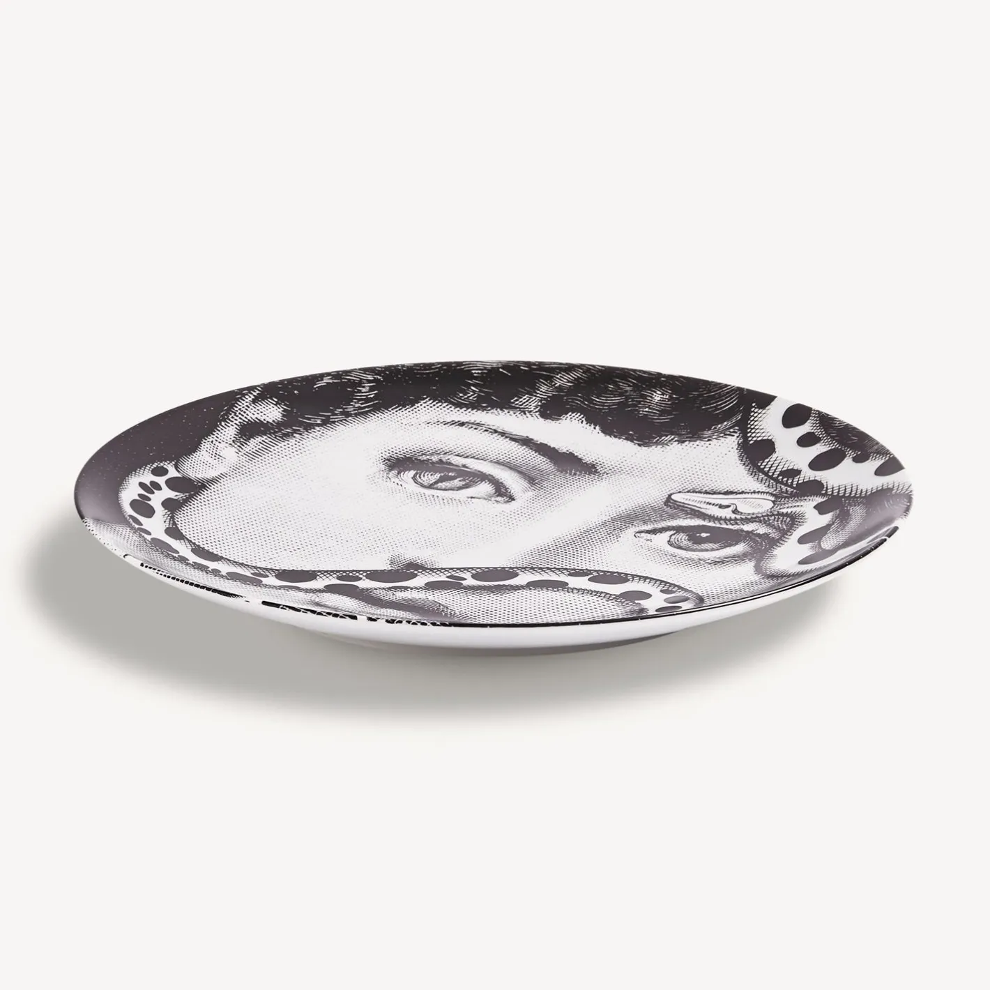 Fornasetti Animali^Piatto Da Muro Tema E Variazioni N.383 Bianco Nero