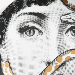 Fornasetti Animali^Piatto Da Muro Tema E Variazioni N.383 Bianco/Nero/Oro