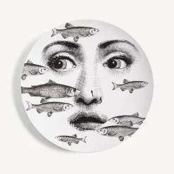 Fornasetti Animali^Piatto Da Muro Tema E Variazioni N.392 Bianco Nero