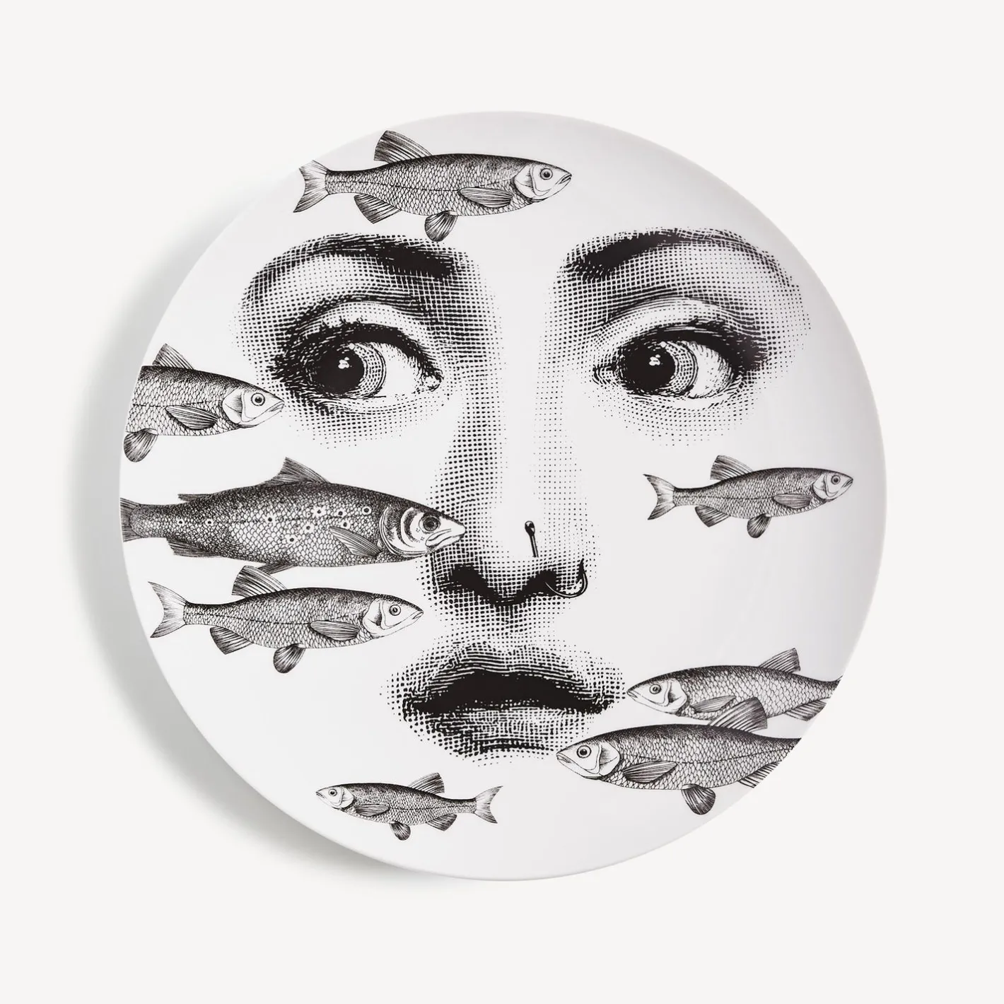 Fornasetti Animali^Piatto Da Muro Tema E Variazioni N.392 Bianco Nero