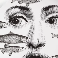 Fornasetti Animali^Piatto Da Muro Tema E Variazioni N.392 Bianco Nero