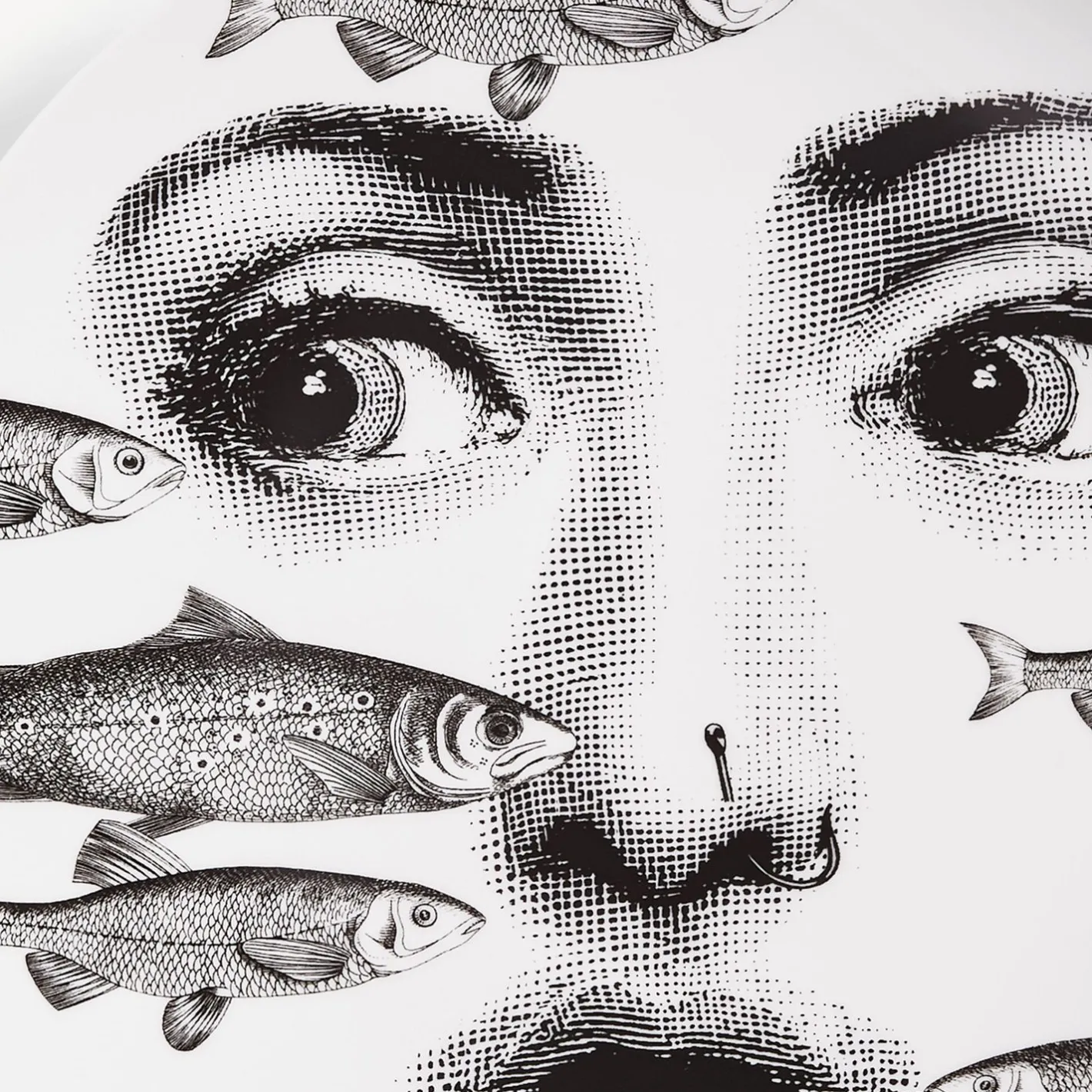 Fornasetti Animali^Piatto Da Muro Tema E Variazioni N.392 Bianco Nero