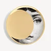 Fornasetti Soli^Piatto Da Muro Tema E Variazioni N.39 Bianco/Nero/Oro