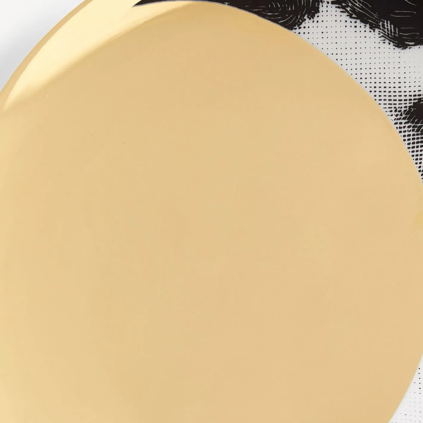 Fornasetti Soli^Piatto Da Muro Tema E Variazioni N.39 Bianco/Nero/Oro