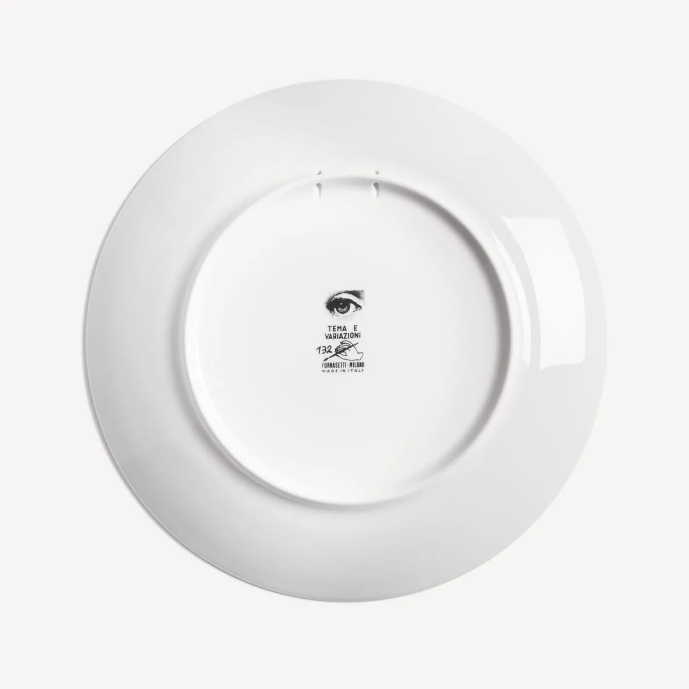 Fornasetti Soli^Piatto Da Muro Tema E Variazioni N.132 Bianco Nero