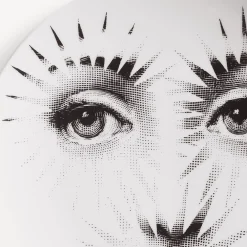 Fornasetti Soli^Piatto Da Muro Tema E Variazioni N.132 Bianco Nero
