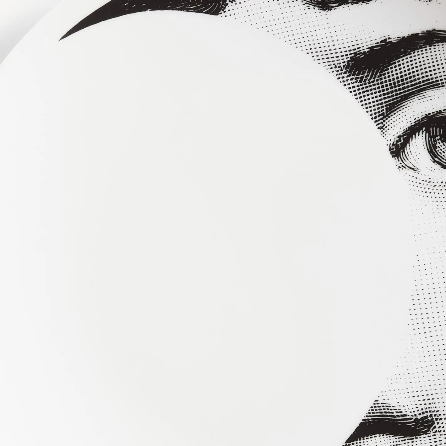 Fornasetti Soli^Piatto Da Muro Tema E Variazioni N.39 Bianco Nero