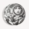 Fornasetti Soli^Piatto Da Muro Tema E Variazioni N.101 Bianco Nero