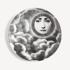 Fornasetti Soli^Piatto Da Muro Tema E Variazioni N.101 Bianco Nero
