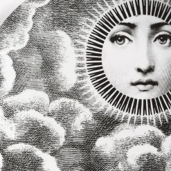 Fornasetti Soli^Piatto Da Muro Tema E Variazioni N.101 Bianco Nero