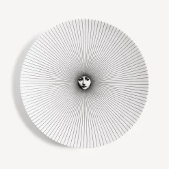 Fornasetti Soli^Piatto Da Muro Tema E Variazioni N.320 Bianco Nero