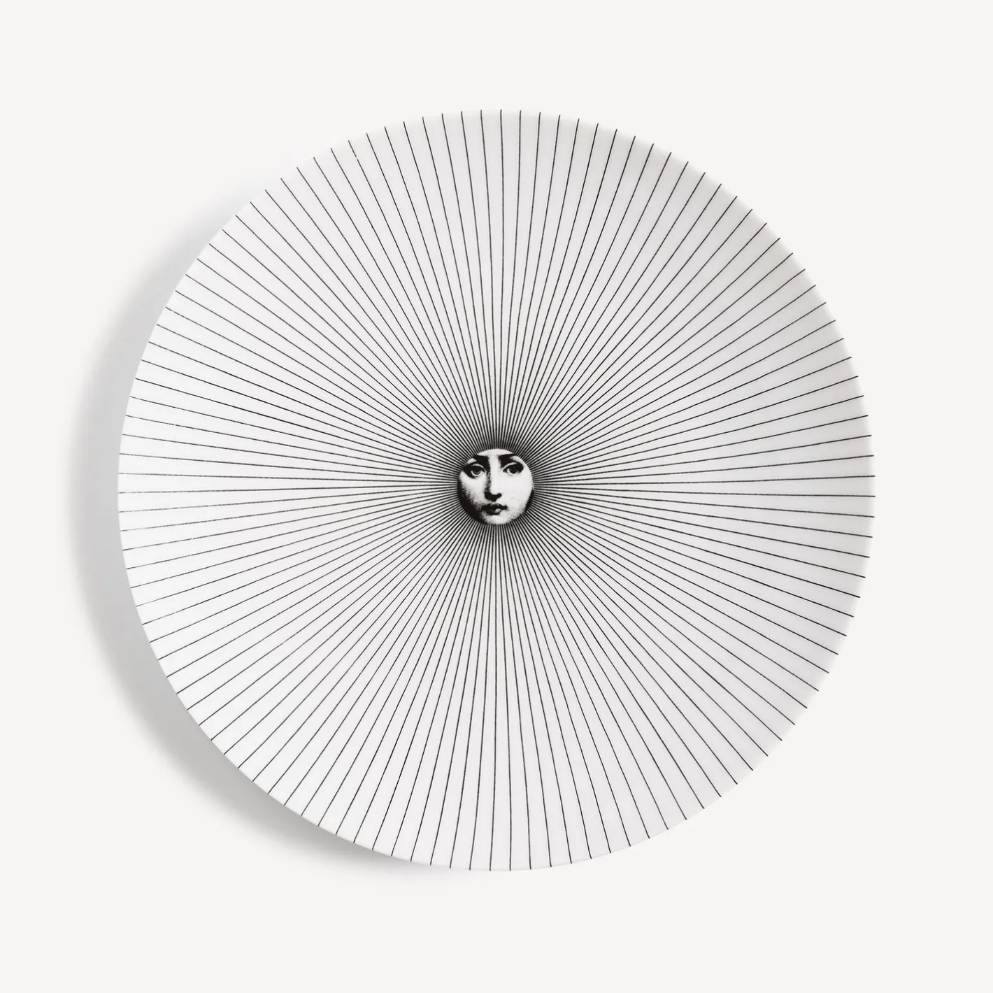 Fornasetti Soli^Piatto Da Muro Tema E Variazioni N.320 Bianco Nero