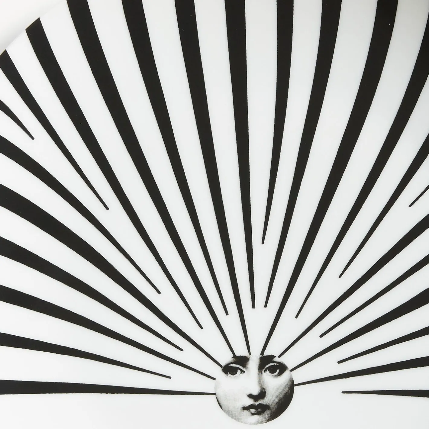 Fornasetti Soli^Piatto Da Muro Tema E Variazioni N.309 Bianco Nero