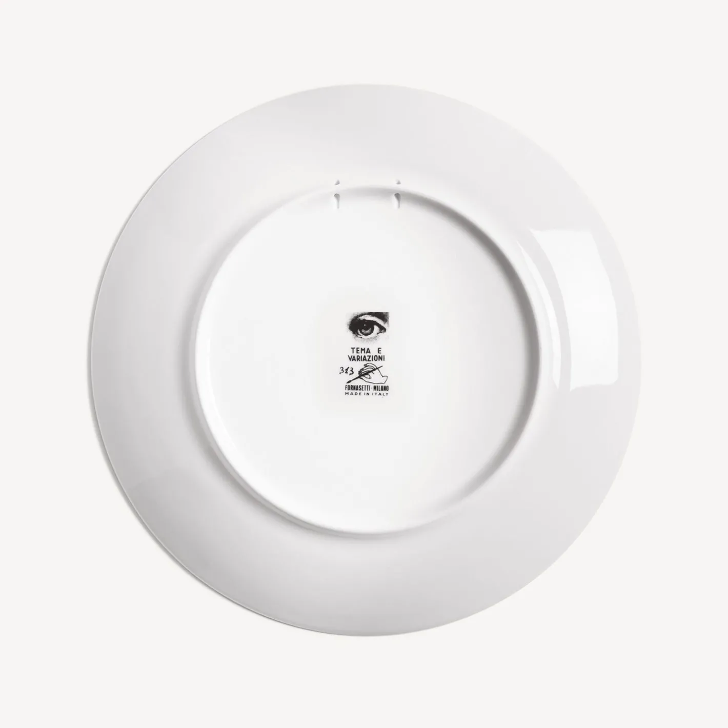 Fornasetti Soli^Piatto Da Muro Tema E Variazioni N.313 Bianco Nero