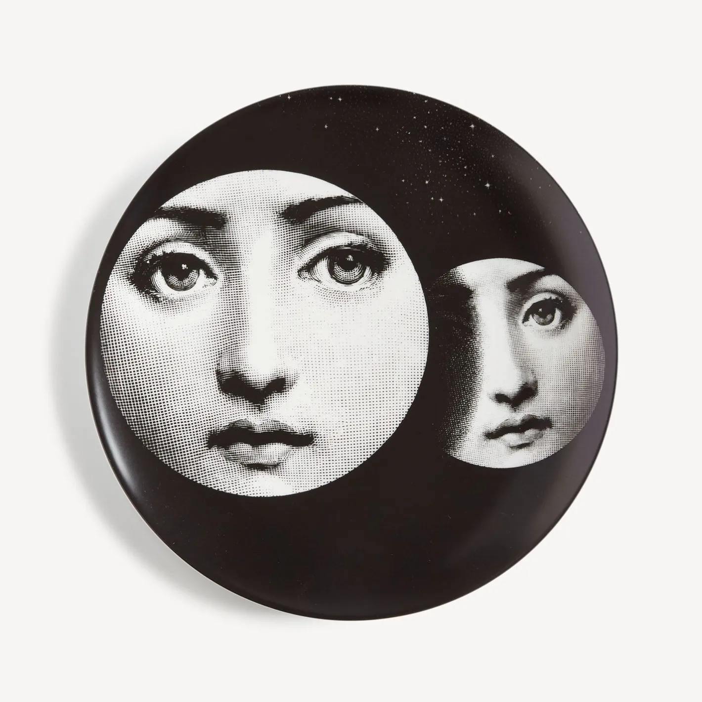 Fornasetti Soli^Piatto Da Muro Tema E Variazioni N.150 Bianco Nero