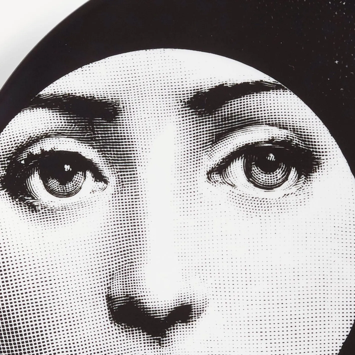 Fornasetti Soli^Piatto Da Muro Tema E Variazioni N.150 Bianco Nero
