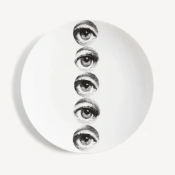 Fornasetti Ripetizione^Piatto Da Muro Tema E Variazioni N.43 Bianco Nero