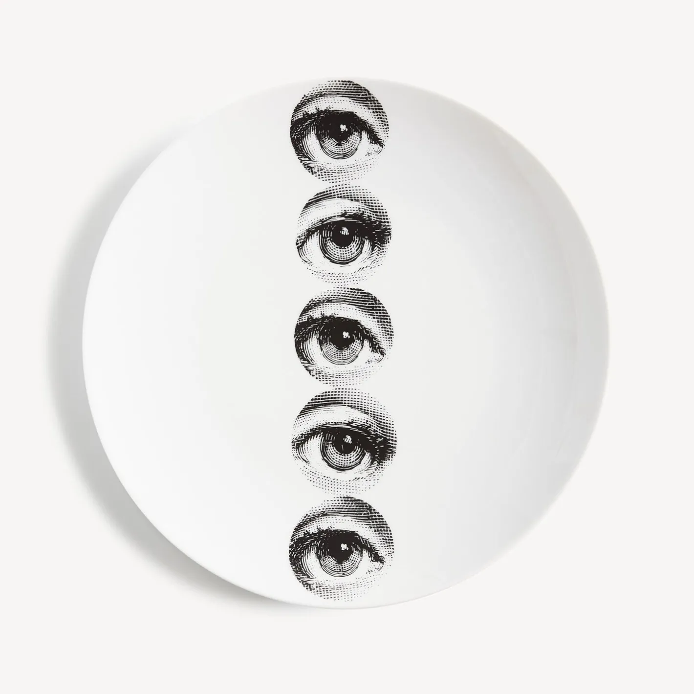 Fornasetti Ripetizione^Piatto Da Muro Tema E Variazioni N.43 Bianco Nero