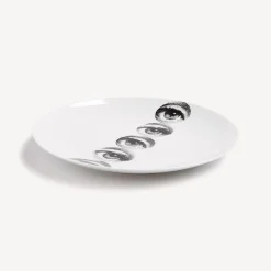 Fornasetti Ripetizione^Piatto Da Muro Tema E Variazioni N.43 Bianco Nero