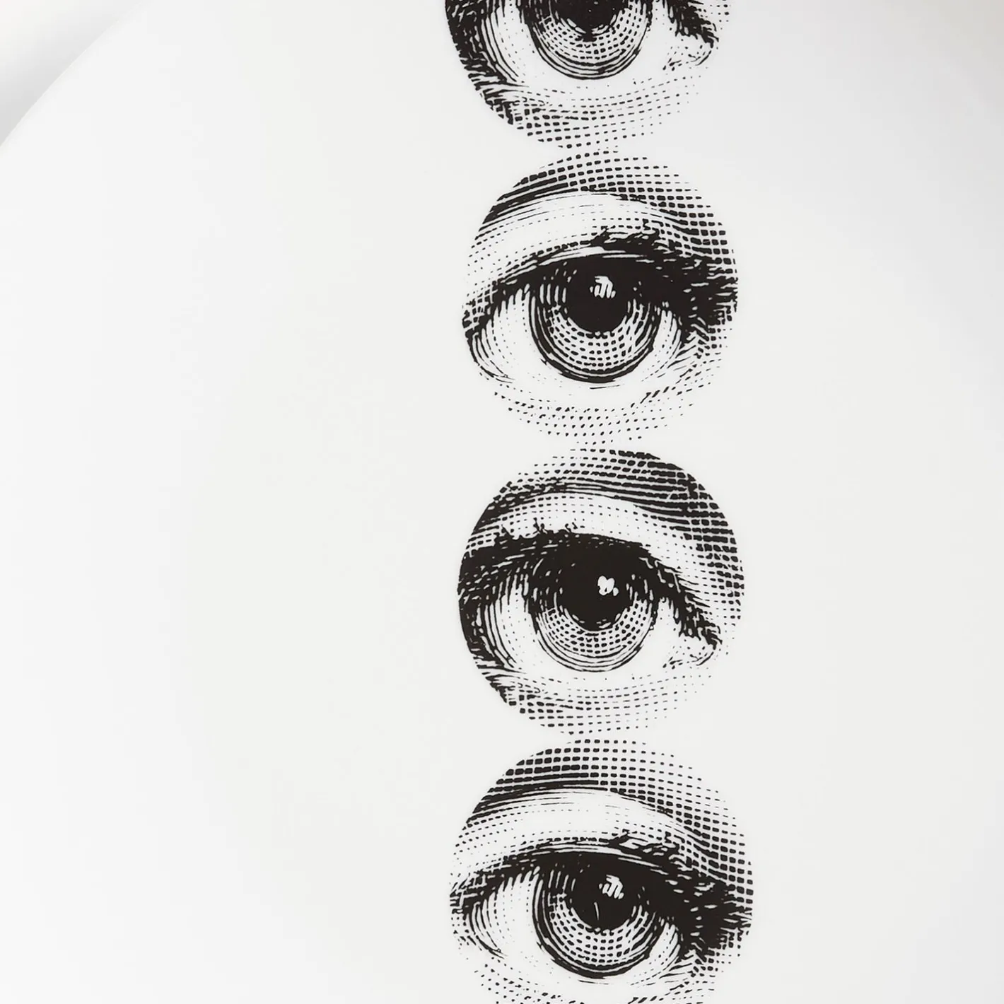 Fornasetti Ripetizione^Piatto Da Muro Tema E Variazioni N.43 Bianco Nero