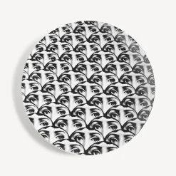 Fornasetti Ripetizione^Piatto Da Muro Tema E Variazioni N.224 Bianco Nero