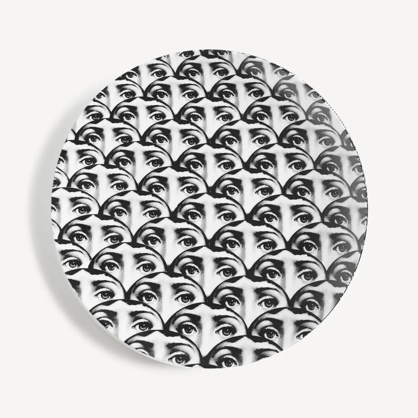 Fornasetti Ripetizione^Piatto Da Muro Tema E Variazioni N.224 Bianco Nero