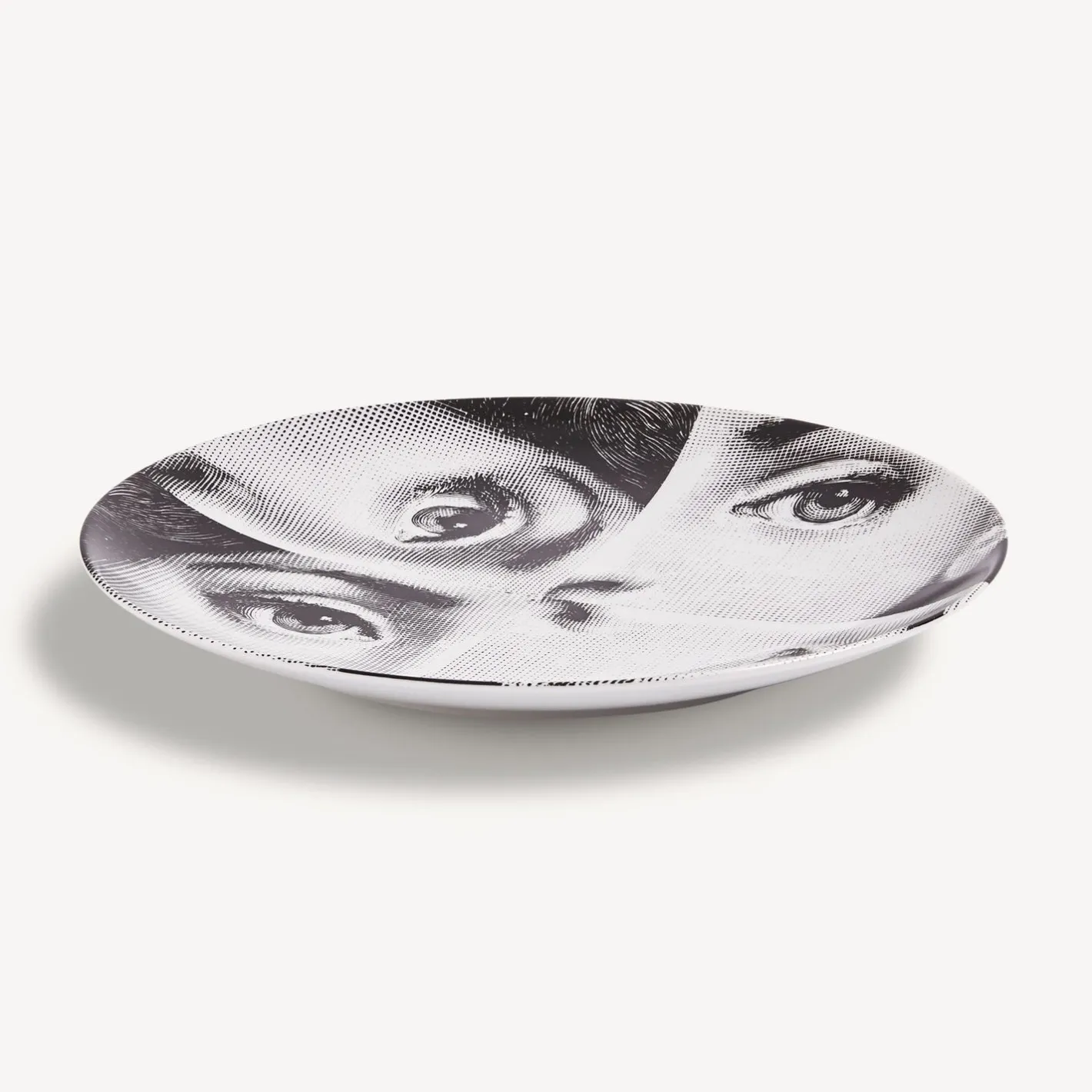 Fornasetti Ripetizione^Piatto Da Muro Tema E Variazioni N.244 Bianco Nero